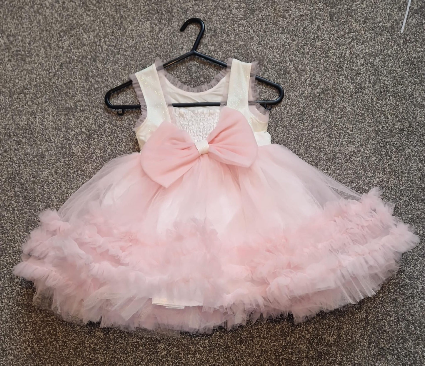 Girls bow back party dress
