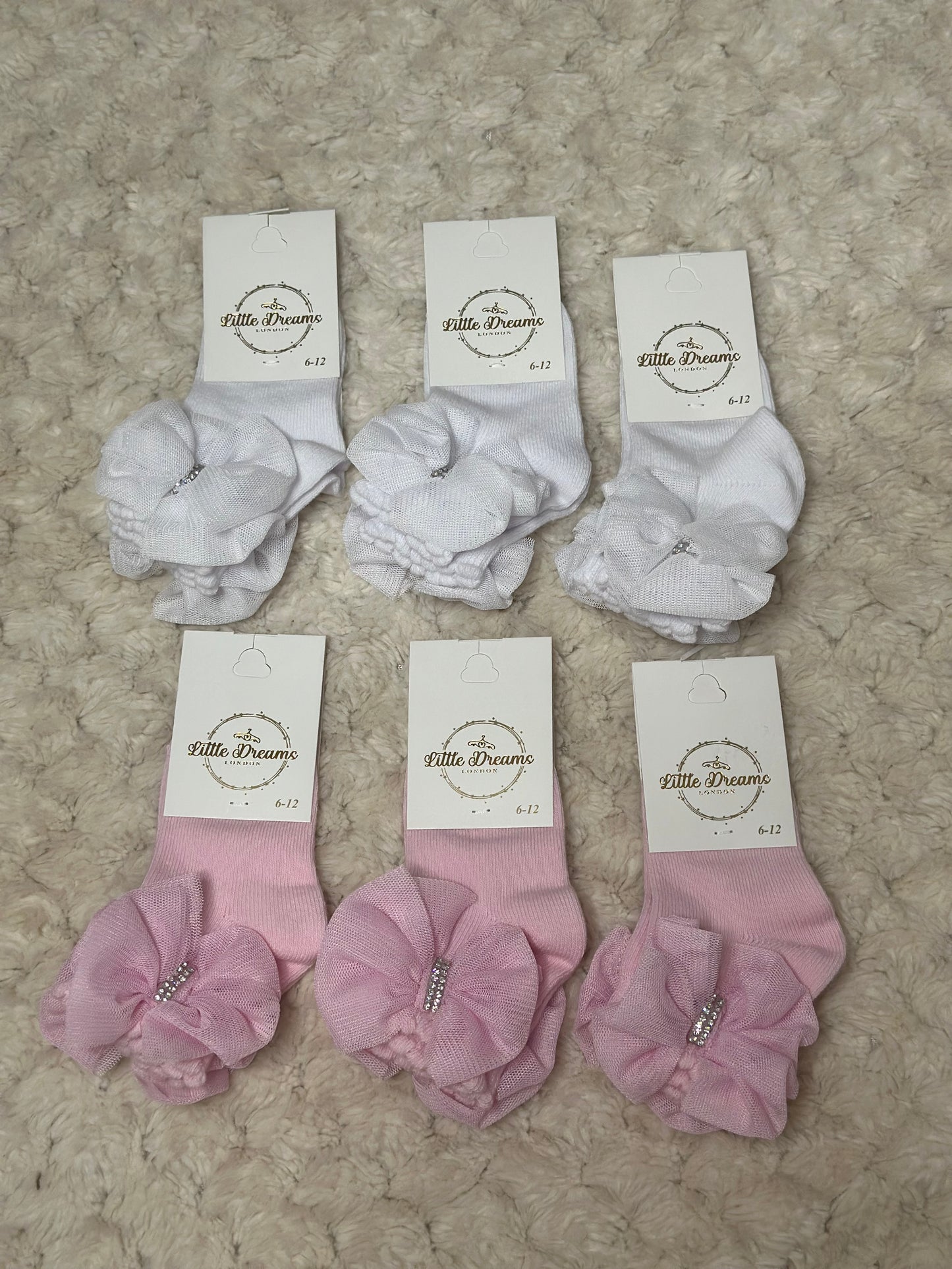Bowed Socks Pack of 3