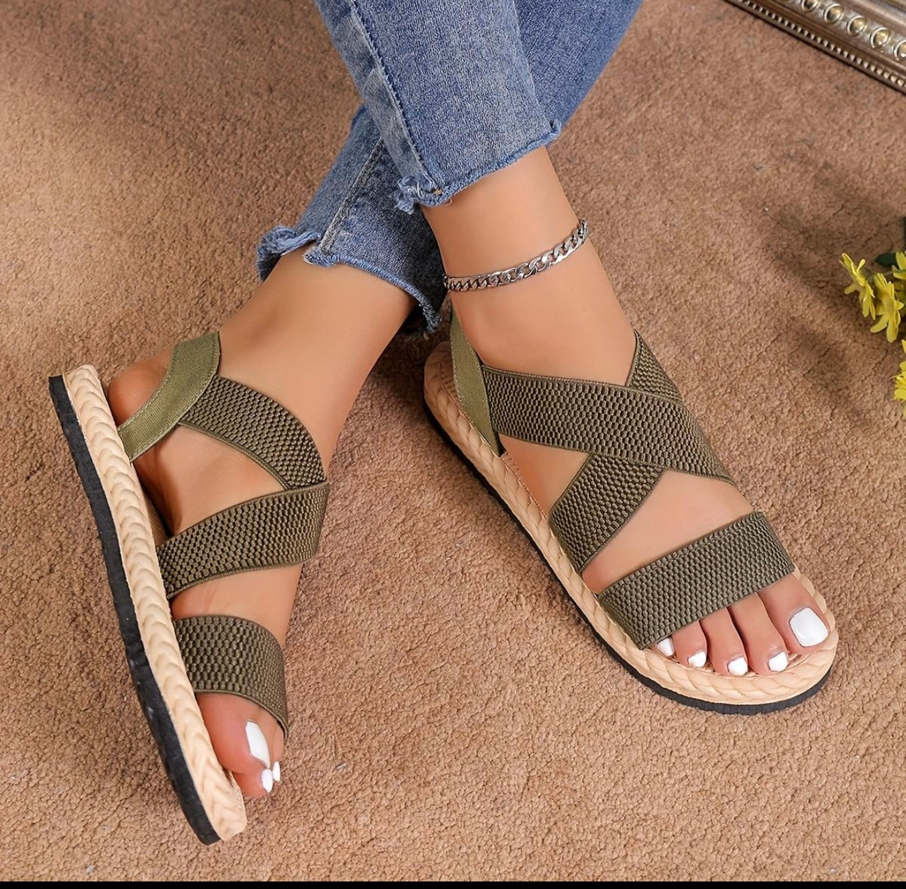 Dolly strap slider- Khaki