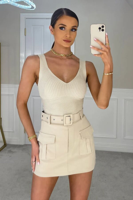 Beige skort