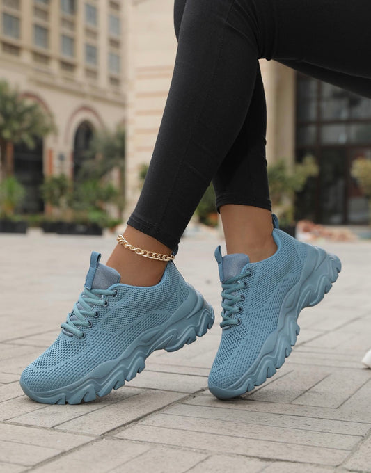 Daisy lace up trainer- Blue