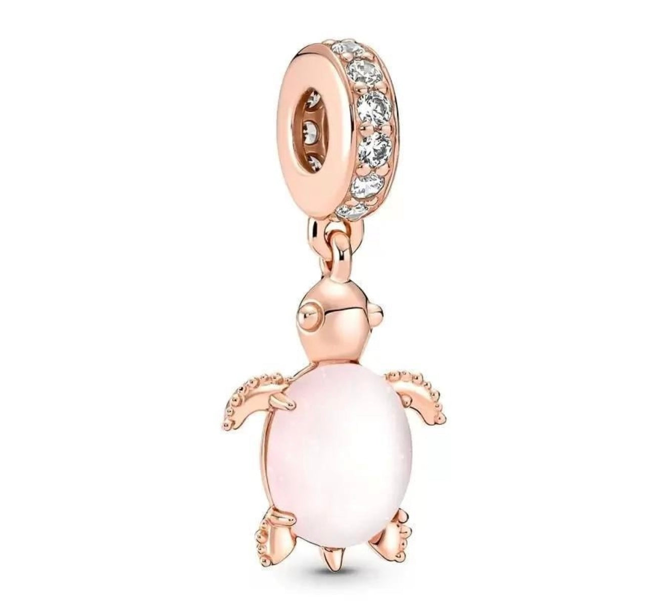 Rose gold turtle