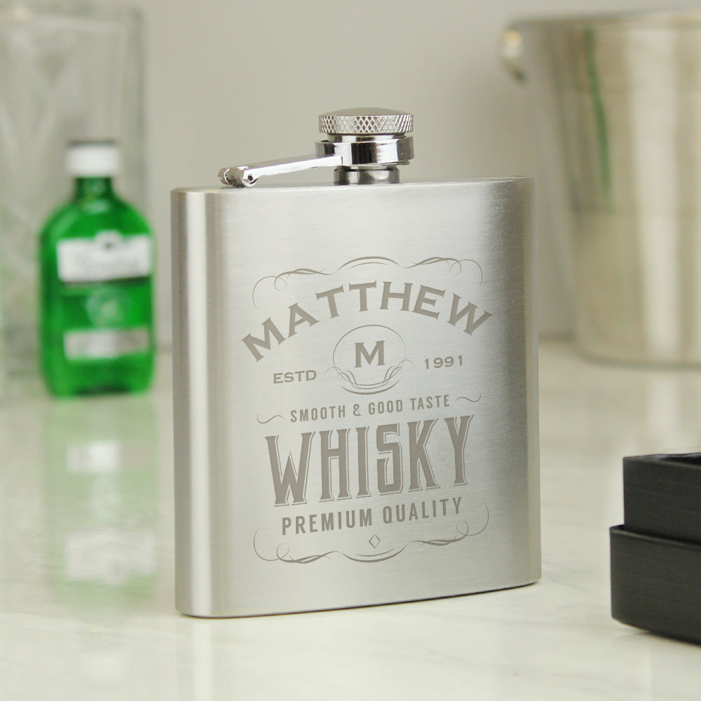 Personalised Whisky Hip Flask