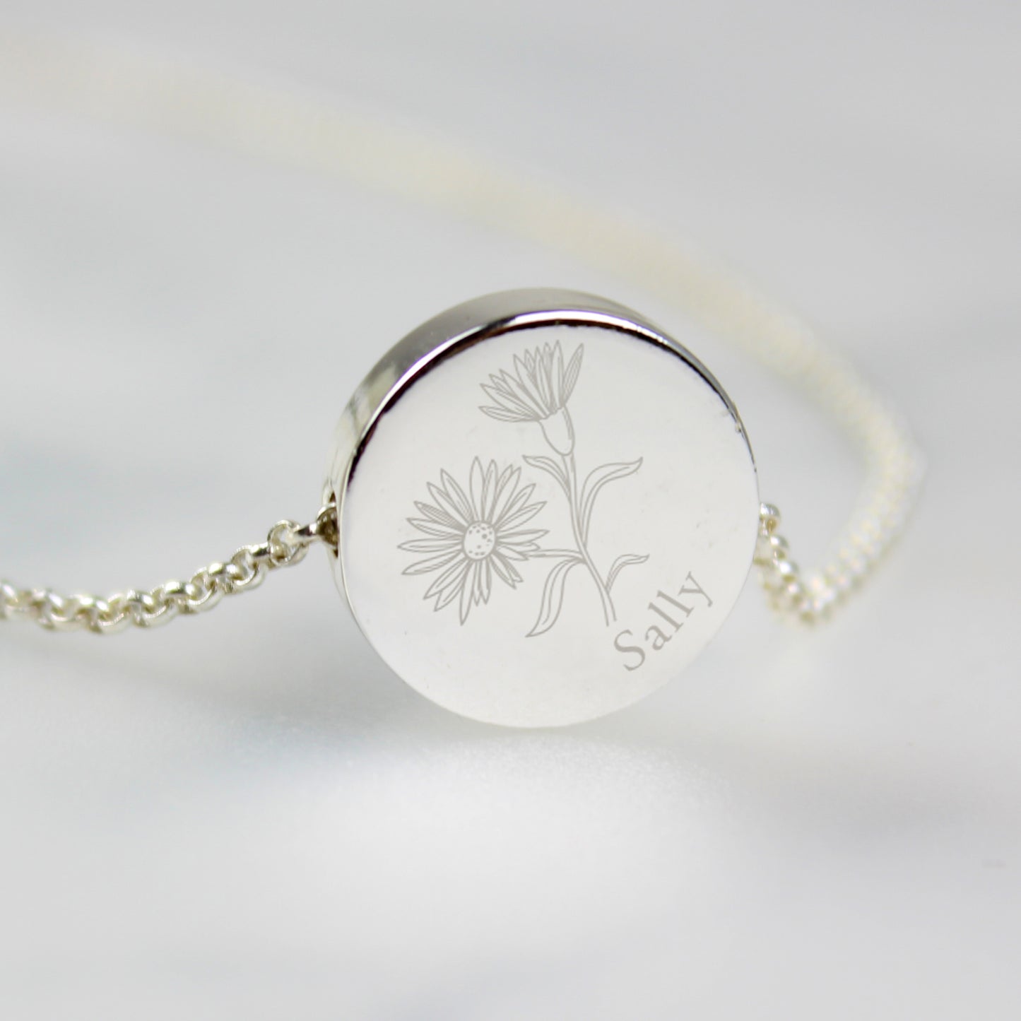 Personalised Birth Flower Necklace and Box