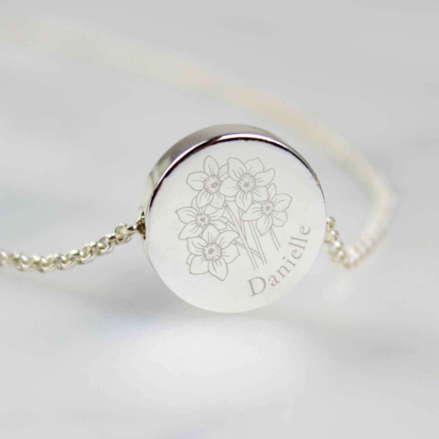 Personalised Birth Flower Necklace and Box