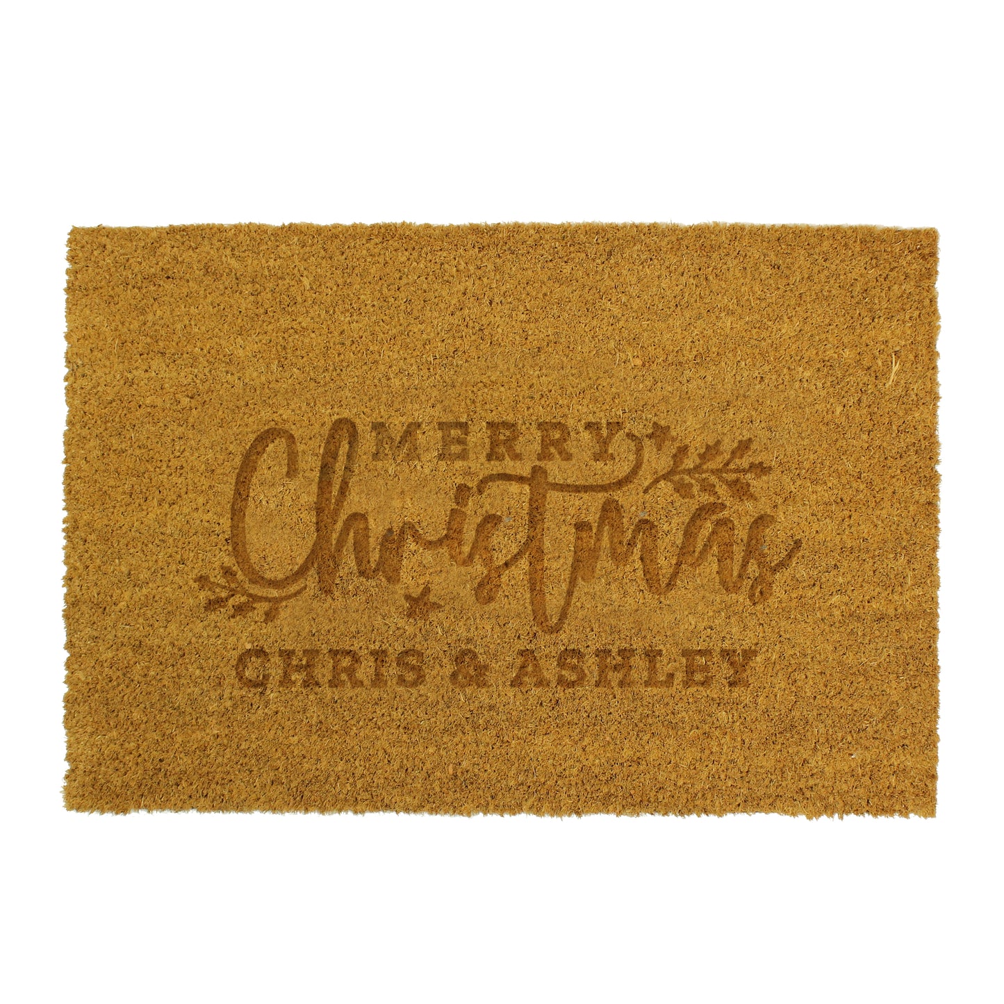 Personalised Christmas Rectangle Indoor Doormat