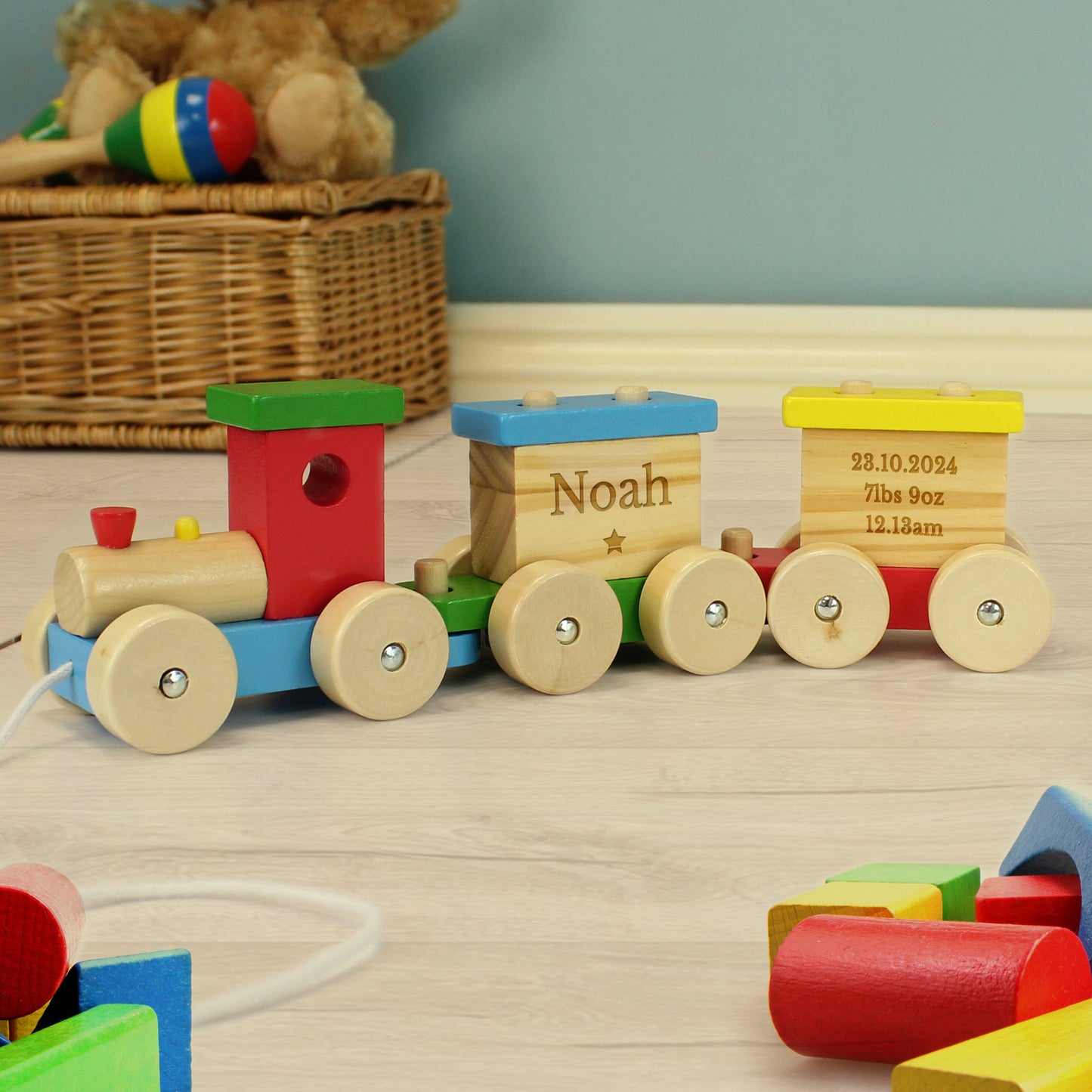 Personalised Wooden Toy Train