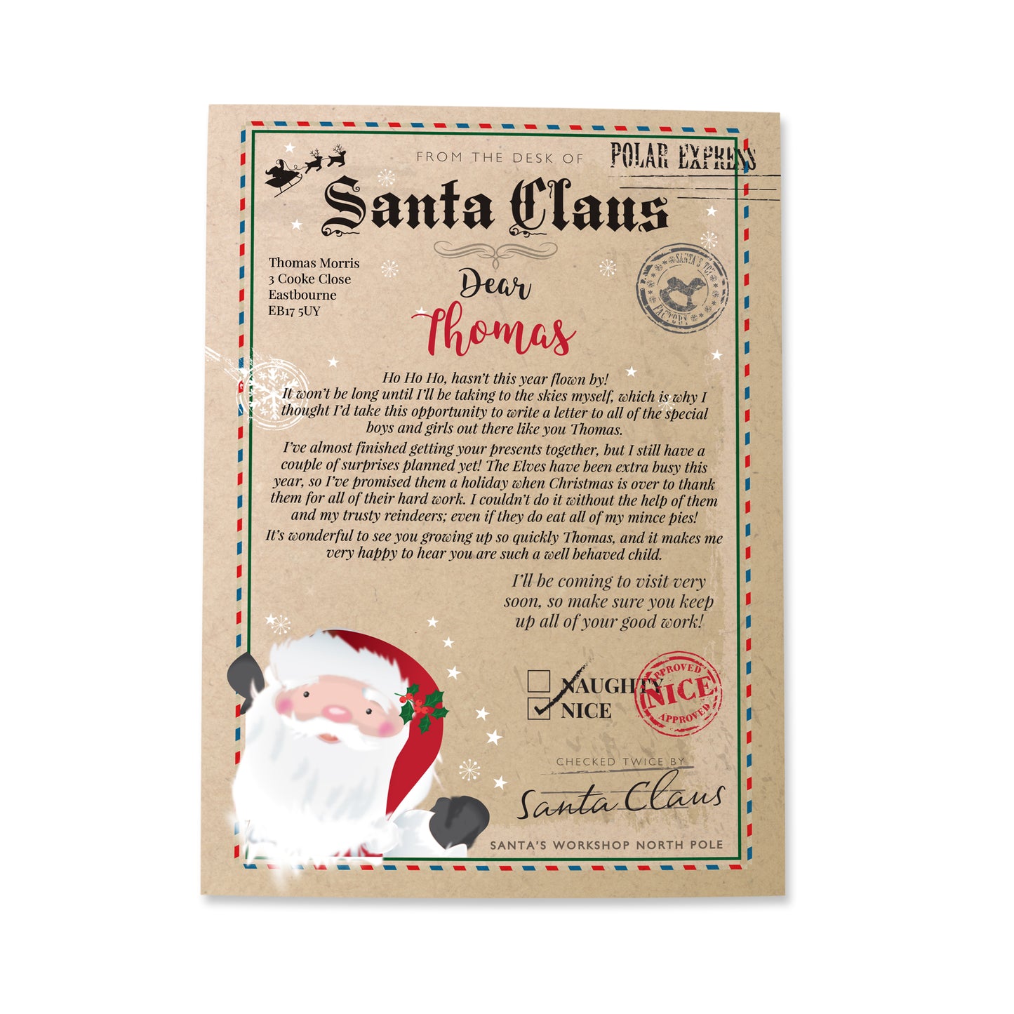 Personalised Santa Claus Letter