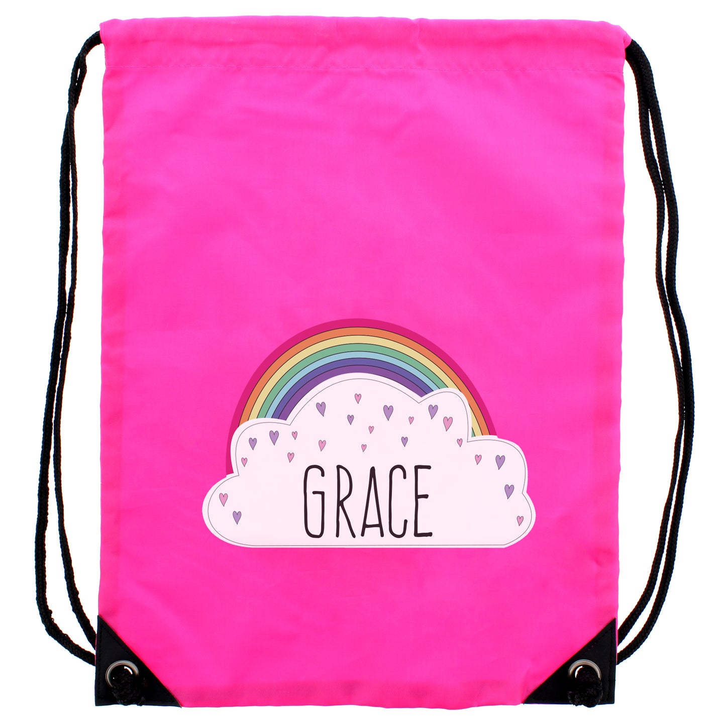 Personalised Rainbow Pink Kit Bag