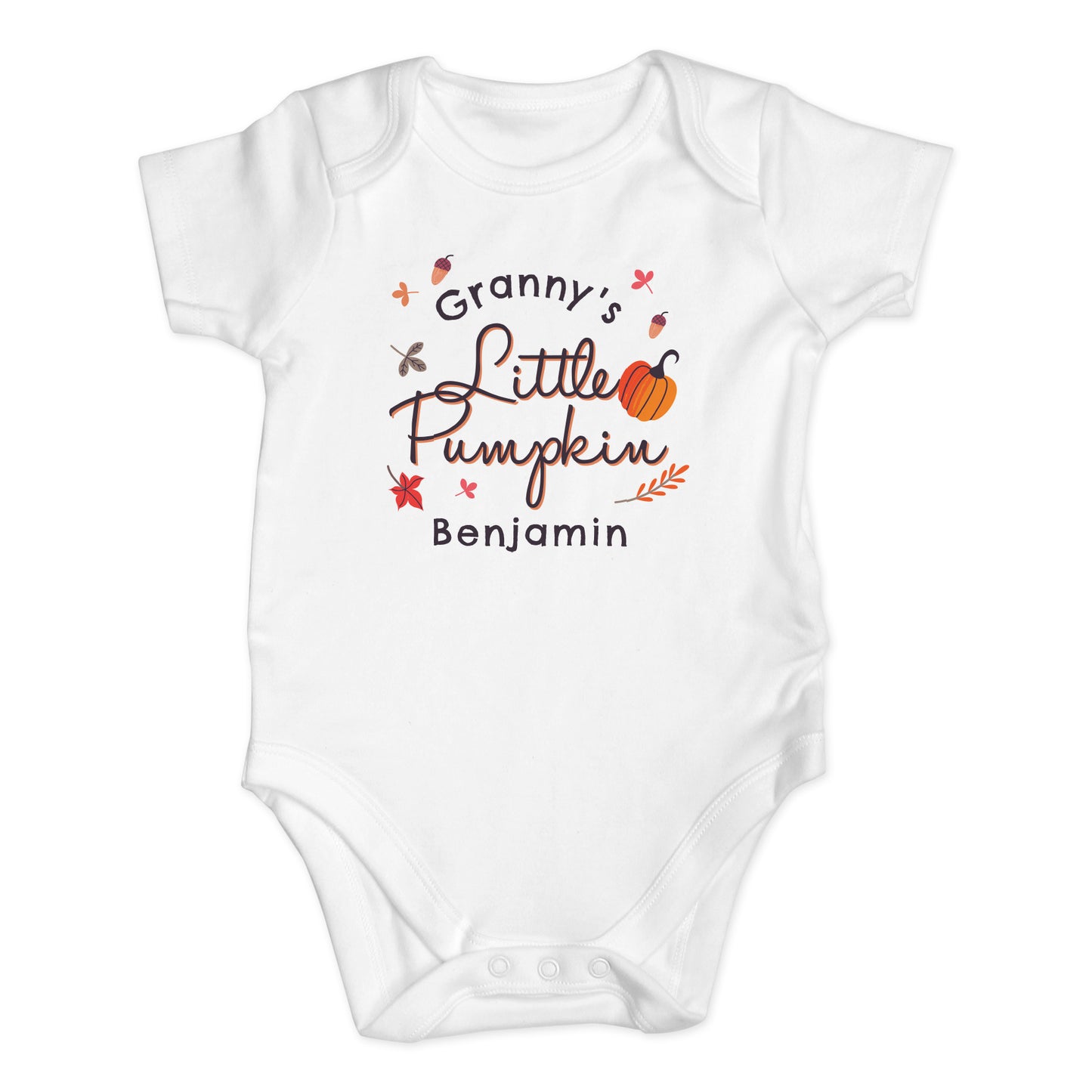 Personalised Little Pumpkin Baby Vest 0-3 months