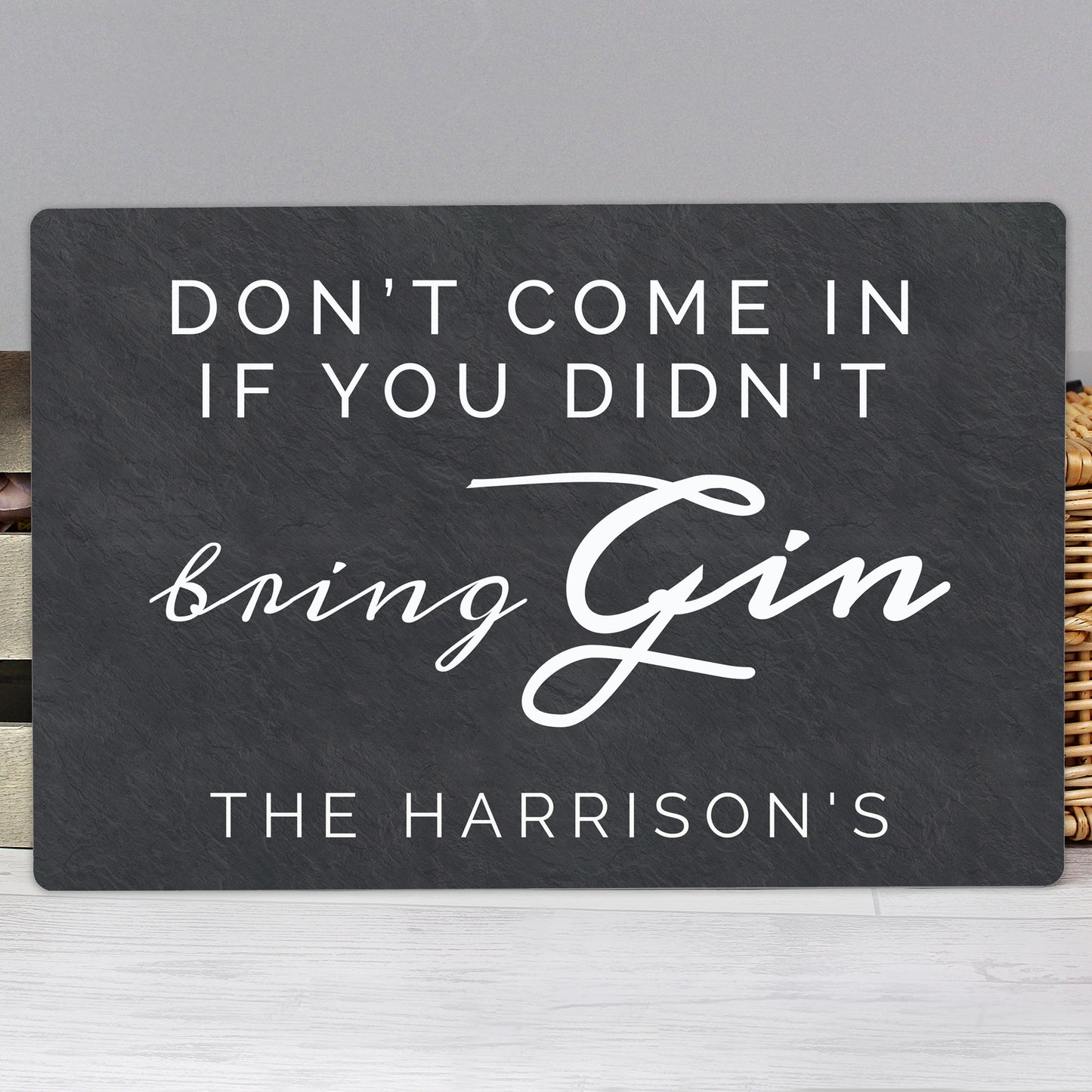 Personalised Gin Metal Sign