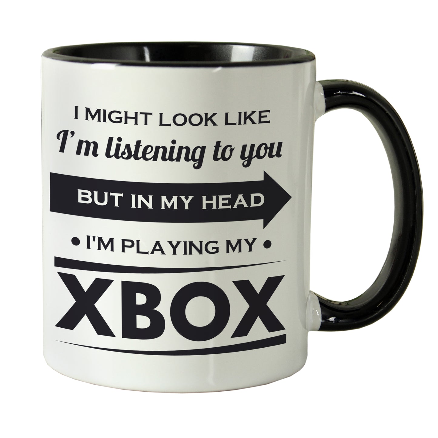 Personalised Look Like I'm Listening Mug