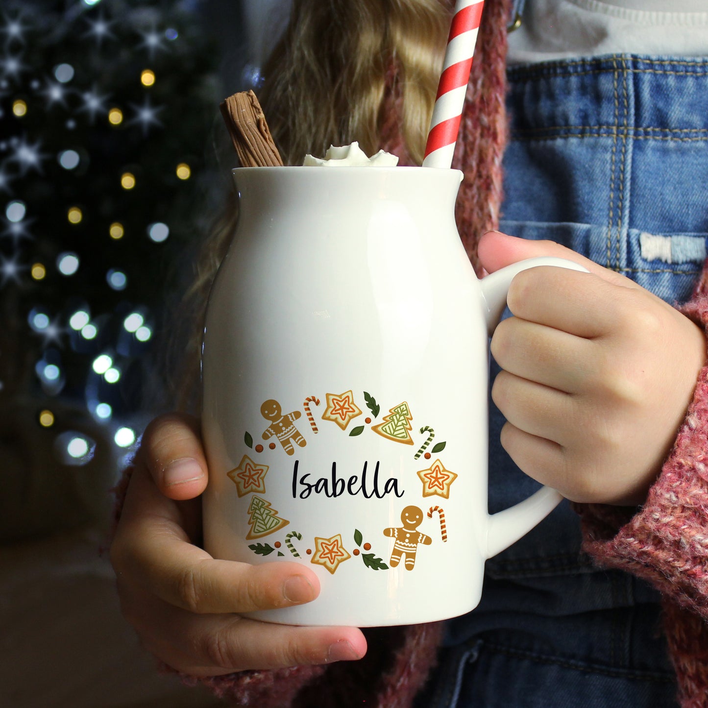 Personalised Christmas Milk Jug