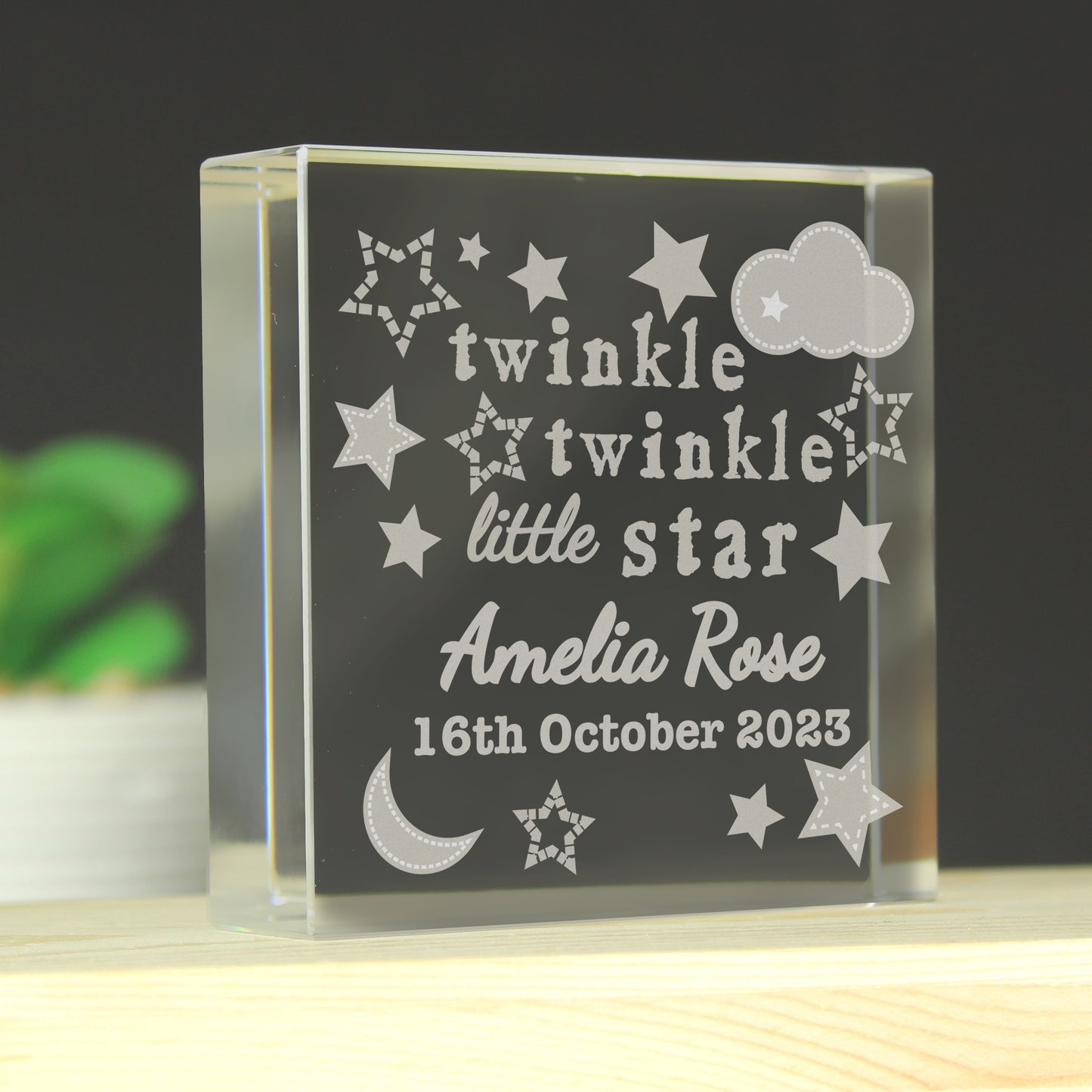 Personalised Twinkle Twinkle Crystal Token